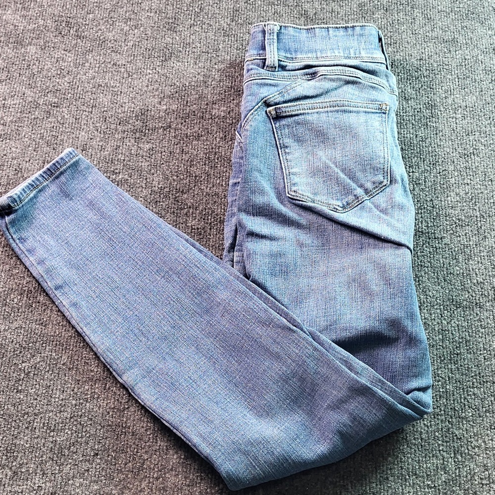 NY and Company The Boost‎ Ultra High Rise Skinny Jeans Women Size 4 Distressed